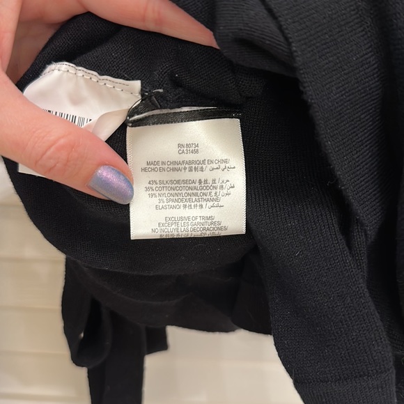 BCBG Maxazria Wrap Sweater in Black - Picture 4 of 4